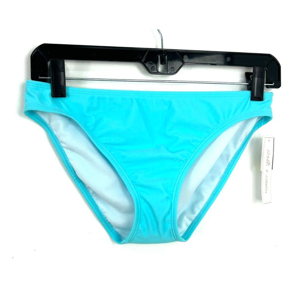 New Salt + Cove Womens Aqua Sea‎ Hipster Bikini Bottoms Size M 1049H3 - Picture 4 of 10